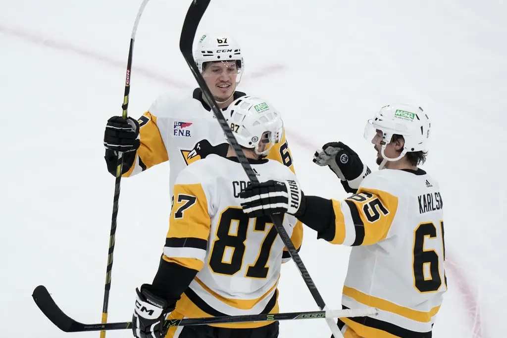 Pittsburgh Penguins game analysis, Sidney Crosby, Rickard Rakell, Erik Karlsson. NHL trade rumors