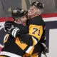 Pittsburgh Penguins Sidney Crosby, Evgeni Malkin