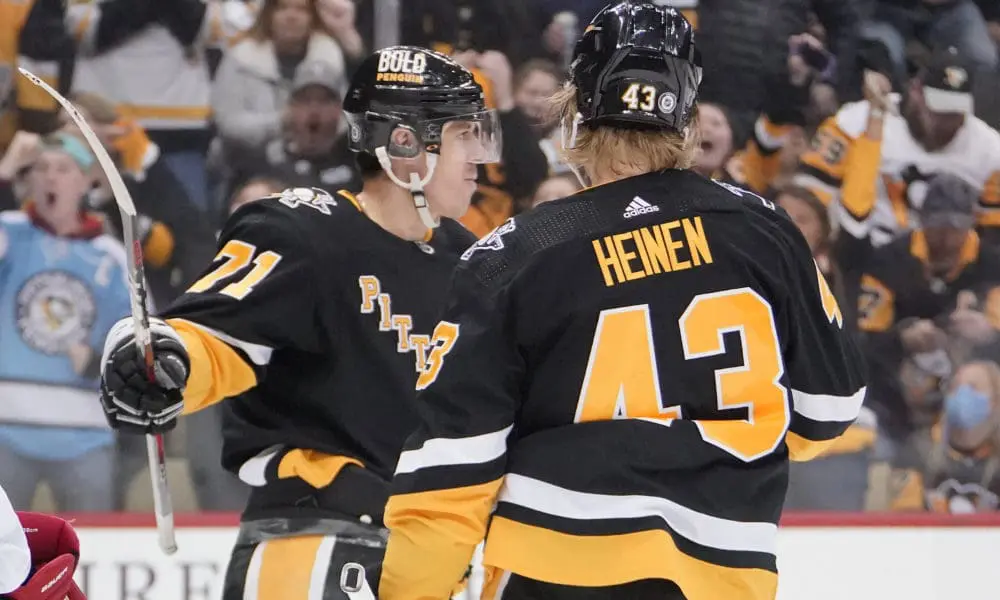 Pittsburgh Penguins, Evgeni Malkin, Danton Heinen