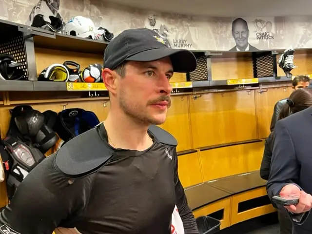 Sidney Crosby PPG Paints Arena locker room