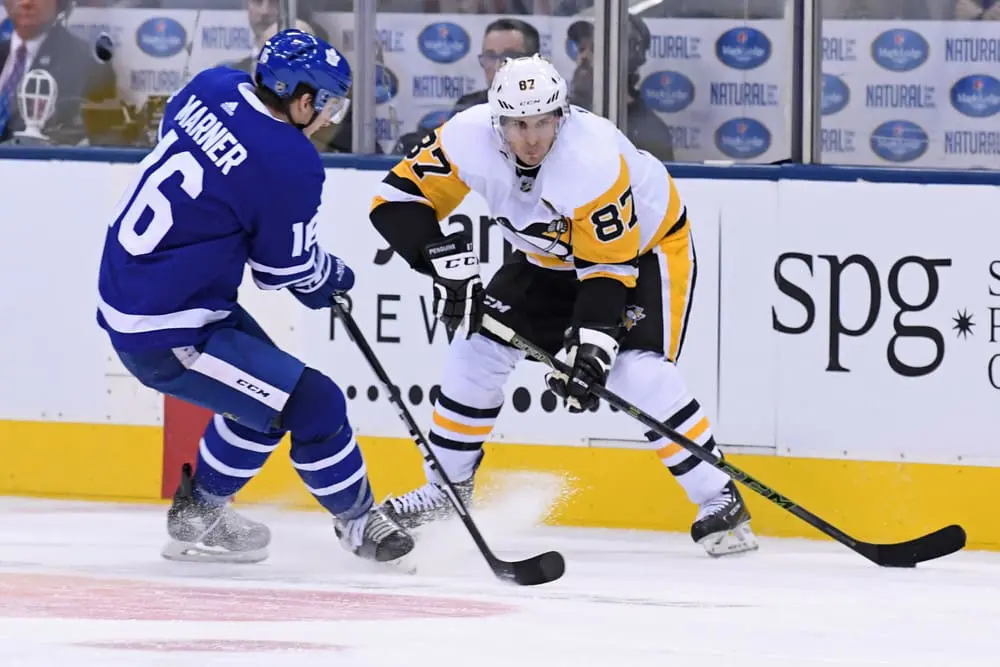 Sidney Crosby. Pittsburgh Penguins. NHL trade talk surrounds Toronto Maple Leafs