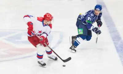 PAvel Datsyuk Left), Nikita Gusev Right)