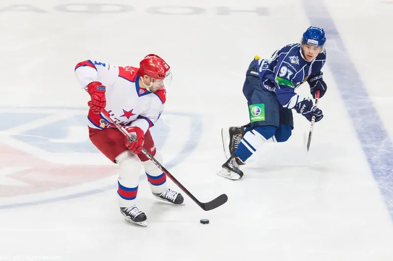 PAvel Datsyuk Left), Nikita Gusev Right)