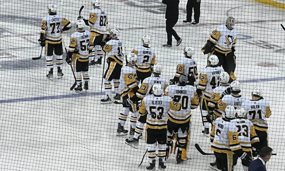 Pittsburgh Penguins handshake line, New York Rangers