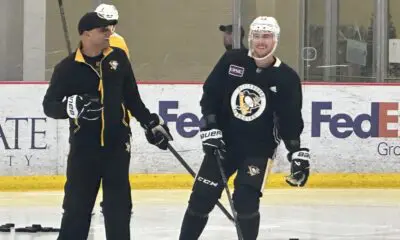 Pittsburgh Penguins Reilly Smith, John Ludvig practice