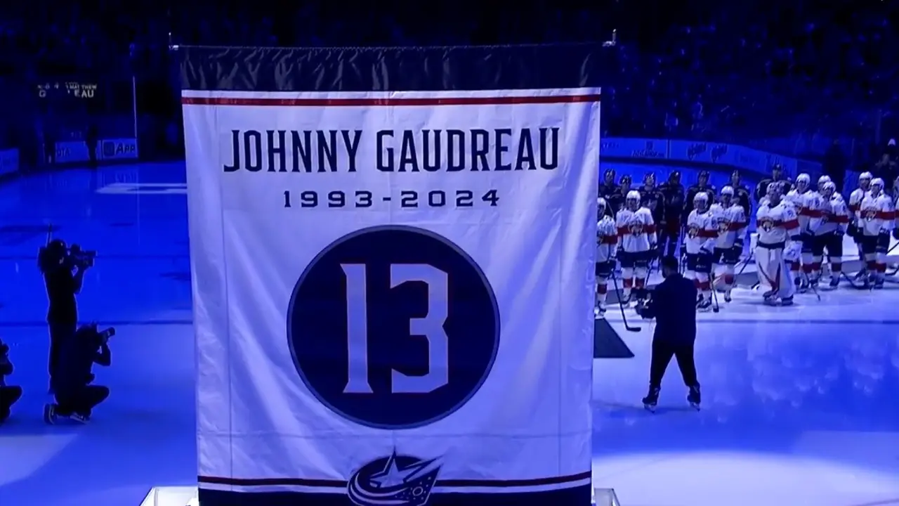 Johnny Gaudreau banner. Pittsburgh Penguins news, NHL trade talk