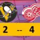 Pittsburgh Penguins 4-2 Loss Detroit Red Wings