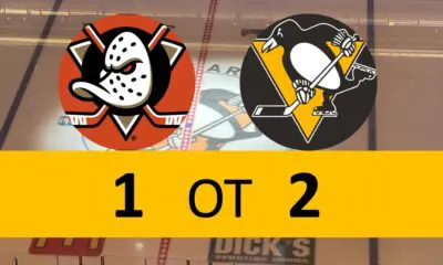 Pittsburgh Penguins Game 2-1 OT Win Anaheim Ducks