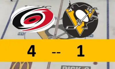 Pittsburgh Penguins Game, 4-1 Loss to Carolina Hurricanes