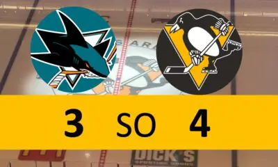 Pittsburgh Penguins Game 4-3 SO Win over San Jose Sharks