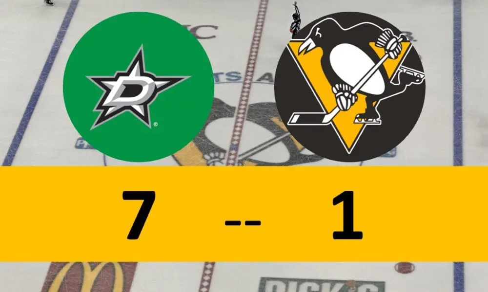 Pittsburgh Penguins Game 7-1 loss to the Dallas Stars