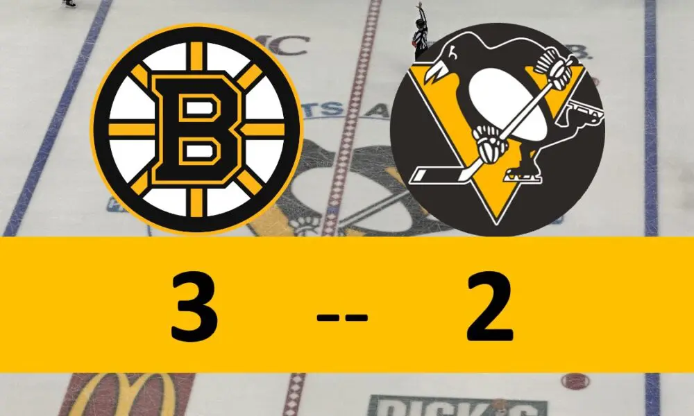 Pittsburgh Penguins Game Lose 3-2 Boston Bruins