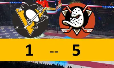 Pittsburgh Penguins Game Lose 5-1 Anaheim Ducks