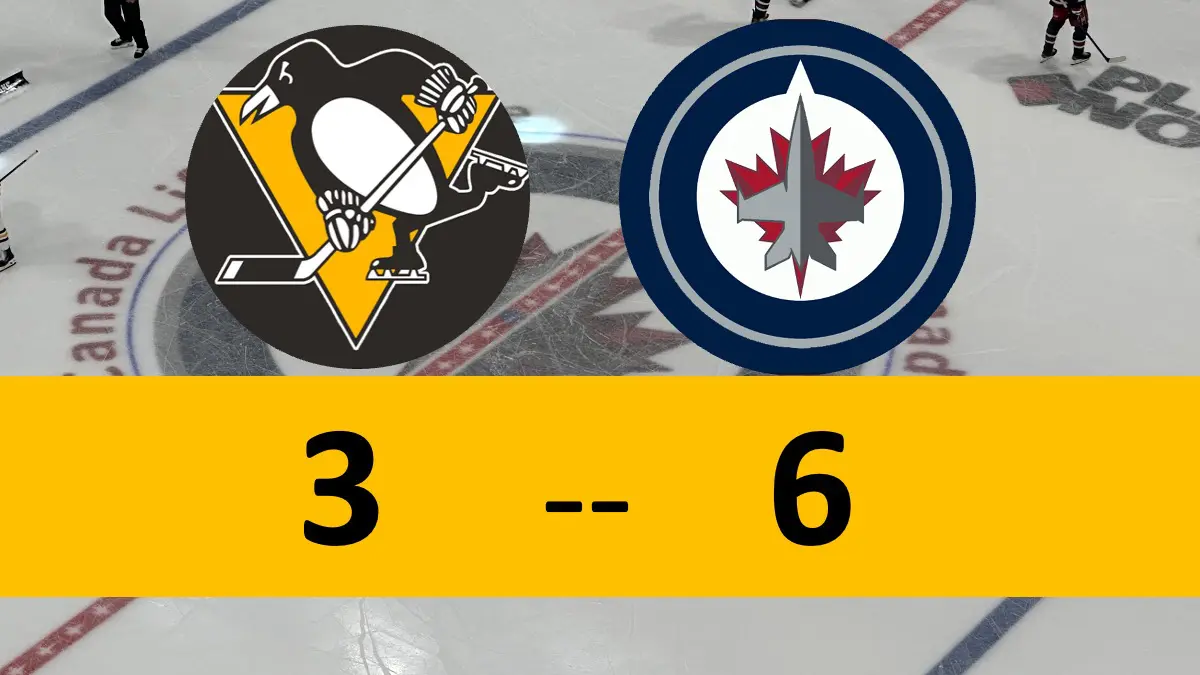 Pittsburgh Penguins Game lose to Winnipeg Jets 6-3