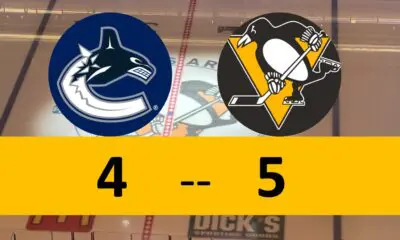 Pittsburgh Penguins Game win 5-4 Vancouver Canucks