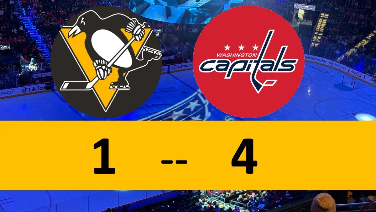 Pittsburgh Penguins game 4-1 Loss to Washington Capitals