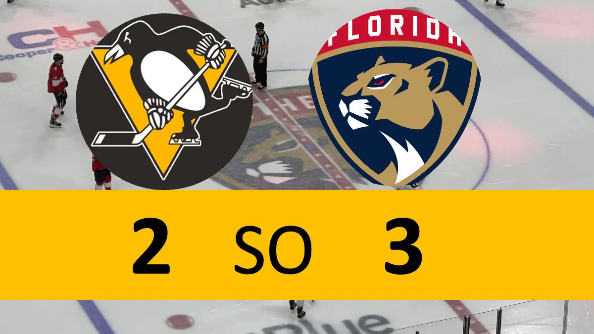 Pittsburgh Penguins game lose 3-2 SO Florida Panthers