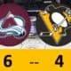 Pittsburgh Penguins game, lose to Colorado Avalanche 6-4