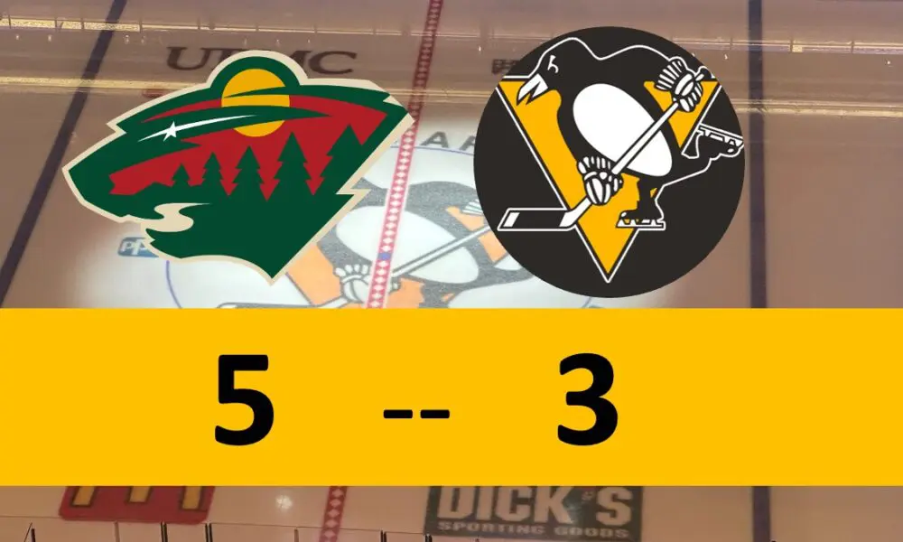 Pittsburgh Penguins lose 5-3 Minnesota Wild