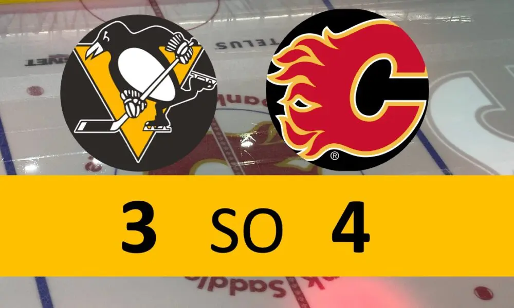 Pittsburgh Penguins lose shootout Calgary Flames