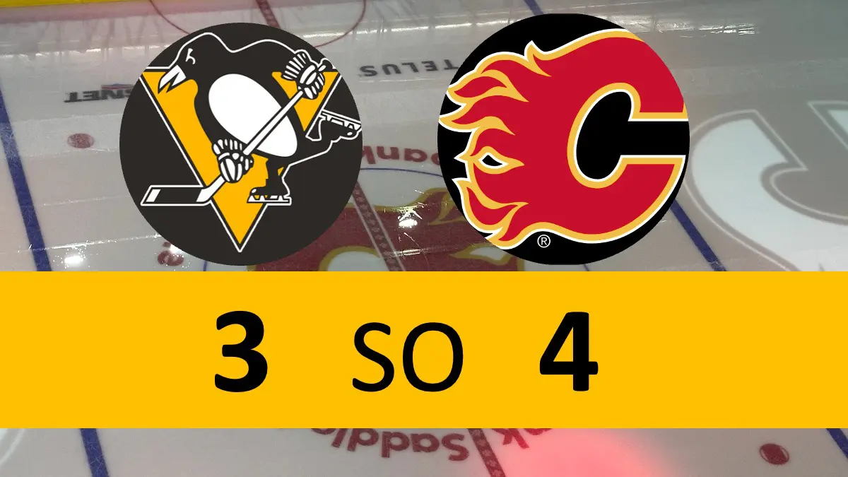 Pittsburgh Penguins lose shootout Calgary Flames