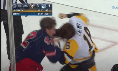 Pittsburgh Penguins Sam Lafferty fight