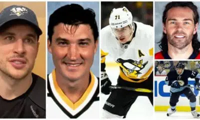 The Pittsburgh Penguins Sidney Crosby, Mario Lemieux, Evgeni Malkin, Jaromir Jagr, Alex Kovalev