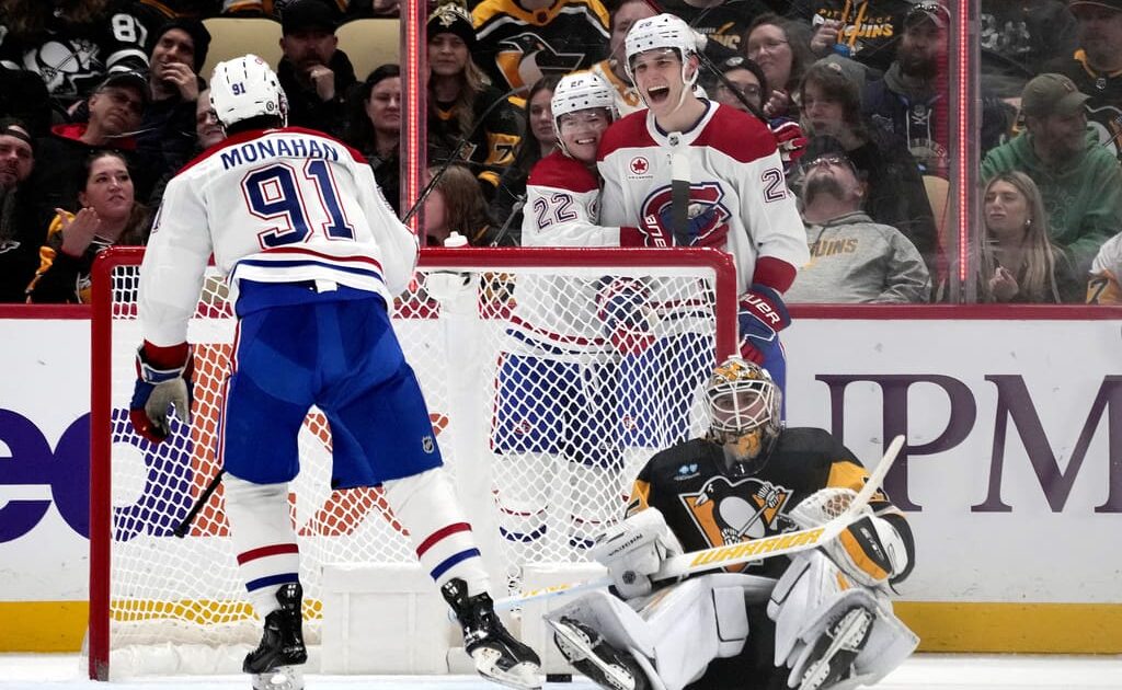 Pittsburgh Penguins game, Montreal Canadiens. NHL trade rumors Sean Monahan
