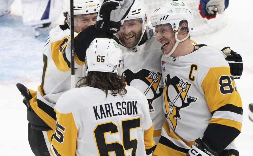 Sidney Crosby and Pittsburgh Penguins historic win. NHL trade rumors.