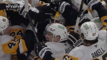 Pittsburgh Penguins Alex Nedeljkovic goalie goal