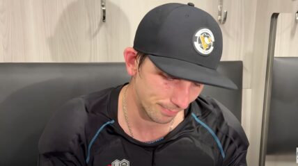 Alex Nedeljkovic Pittsburgh Penguins locker room