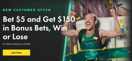 Bet365 Bonus Code: Bet $5, Get $150 in Bonus Bets Win or Lose!
