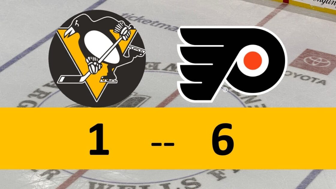 Penguins Game 6-1 loss to Flyers