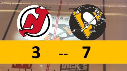 Pittsburgh Penguins Game 7-3 Win New Jersey Devils