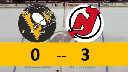 Pittsburgh Penguins Game Lose 3-0 New Jersey Devils