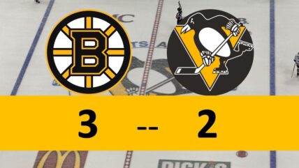 Pittsburgh Penguins Game Lose 3-2 Boston Bruins