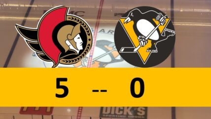 Pittsburgh Penguins Game Lose 5-0 Ottawa Senators
