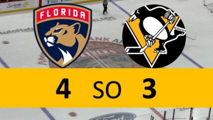 Pittsburgh Penguins Game lose 4-3 SO Florida Panthers