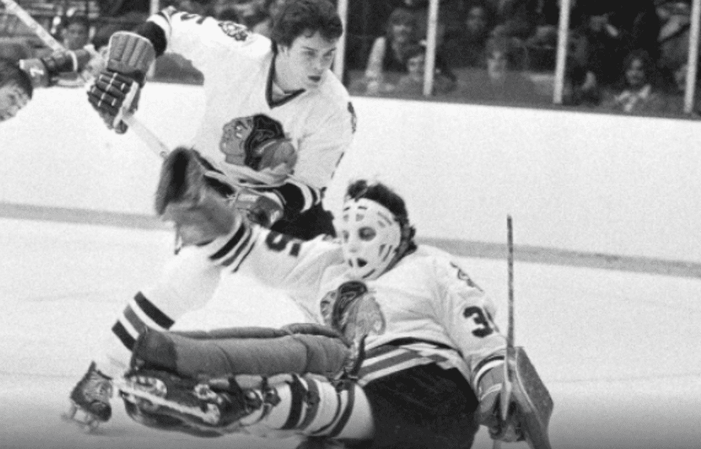 Former Pittsburgh Penguins GM Tony Esposito with the Chicago Blackhawks