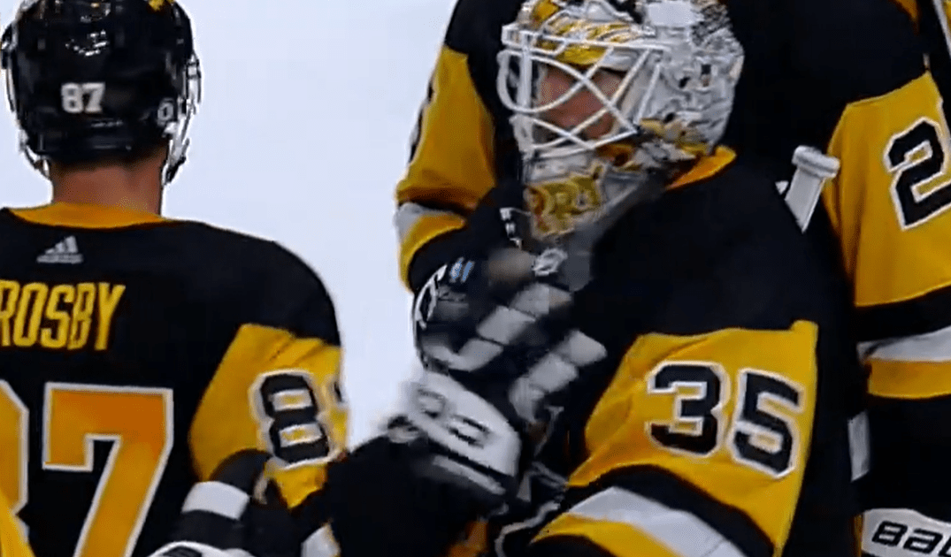 Sidney Crosby, Tristan Jarry, Pittsburgh Penguins wrap