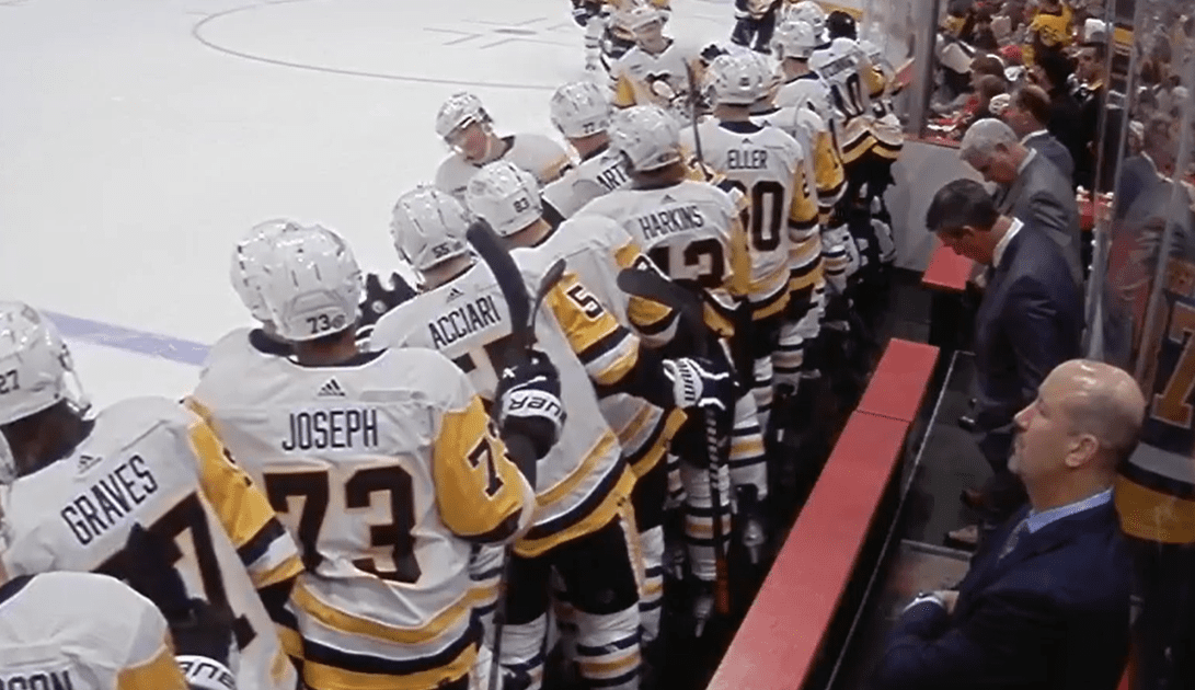 2023-24 Penguins bench