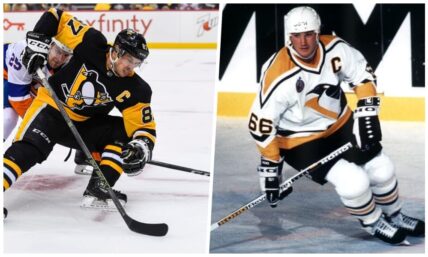 Pittsburgh Penguins All-Time Team Sidney Crosby and Mario Lemieux