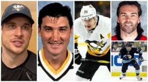 The Pittsburgh Penguins Sidney Crosby, Mario Lemieux, Evgeni Malkin, Jaromir Jagr, Alex Kovalev