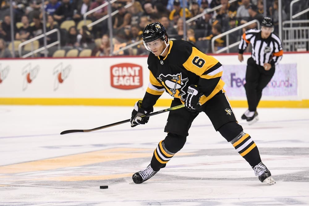 Penguins defenseman John Marino - Pittsburgh Penguins