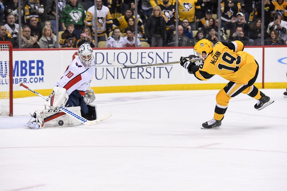 Pittsburgh Penguins Jared McCann vs. Braden Holtby Washington Capitals