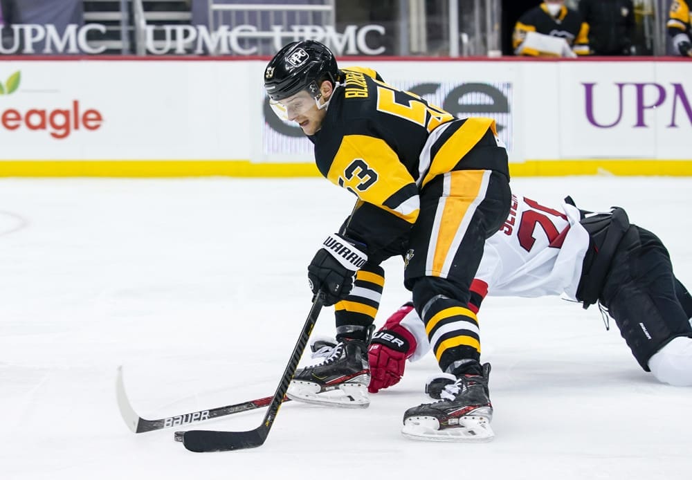 Trận đấu của Pittsburgh Penguins, Teddy Blueger