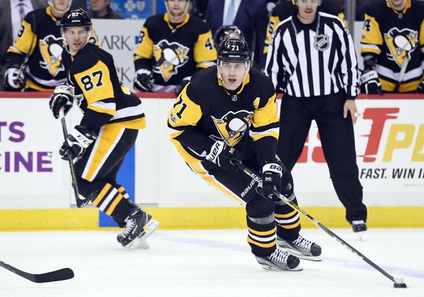 Pittsburgh Penguins Sidney Crosby and Evgeni Malkin
