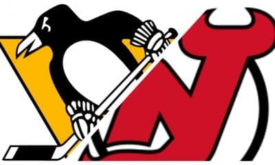 Pittsburgh Penguins score vs. New Jersey Devils