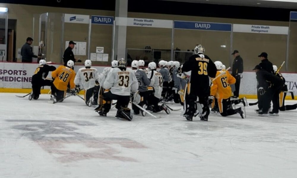 2023 training camp practice Pittsburgh Penguins