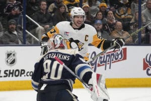Pittsburgh Penguins game, Sidney Crosby, Elvis Merzlikins